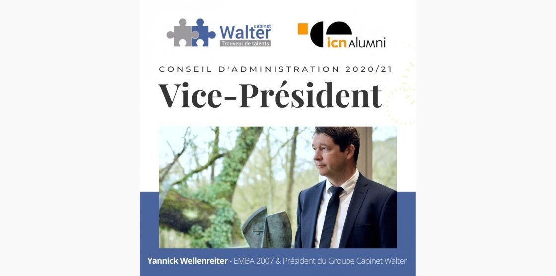 Yannick WELLENREITER : Vice-Président de l'ICN Alumni !